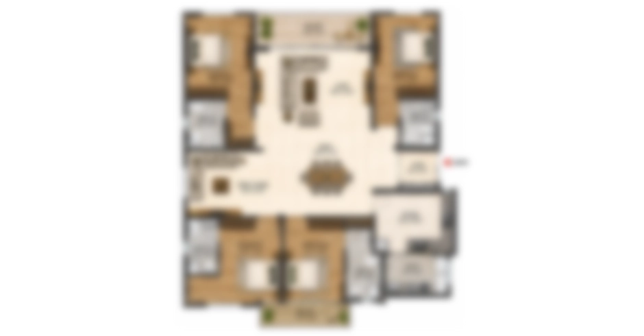 Vascon Onyx Vile Parle 4 BHK Floor Plan
